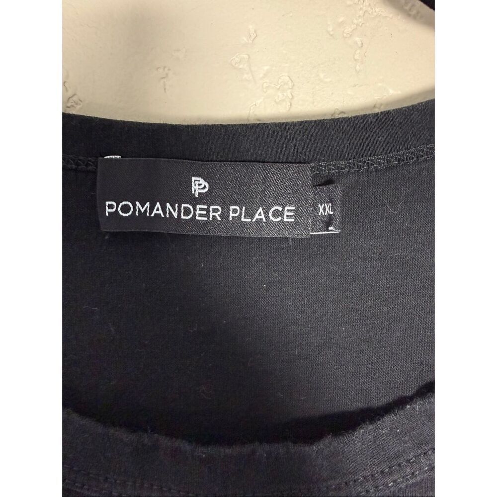 Pomander Place Vesty Black Puff Sleeve Crew Neck Top - Picture 6 of 7